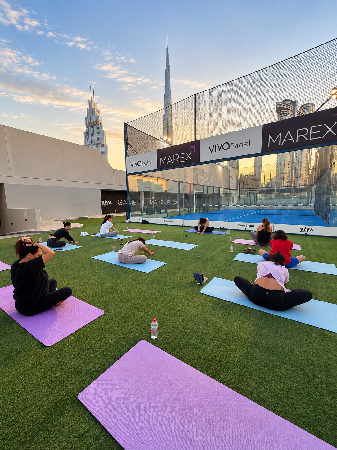 Group Reikilates mindful movement session in Dubai